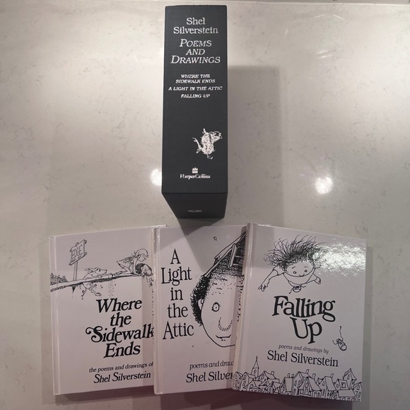 Shel Silverstein Poems and Drawings 3 Book Boxed Set Collectors Edition EUC - Picture 1 of 11